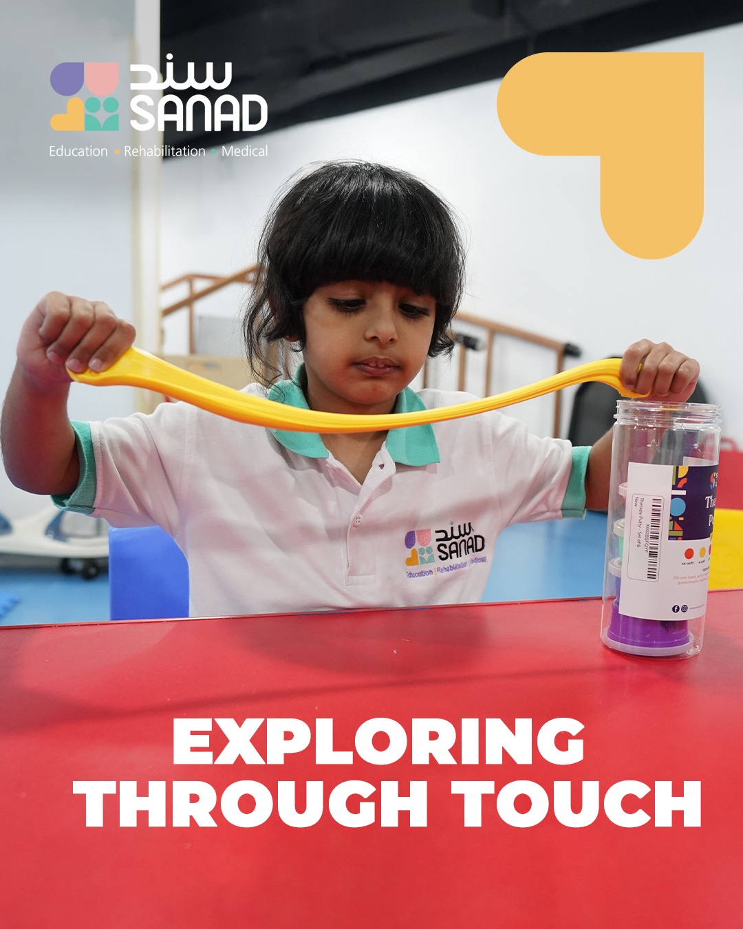 Sensory learning activities for children at Sanad Village Dubai