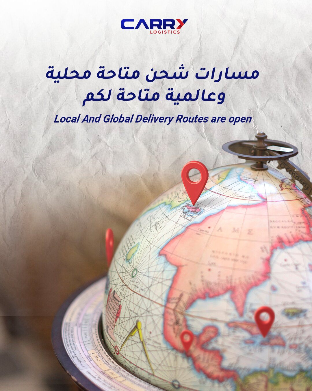 Carry Logistics Dubai – local and global delivery routes are open offering worldwide shipping and logistics solutions
