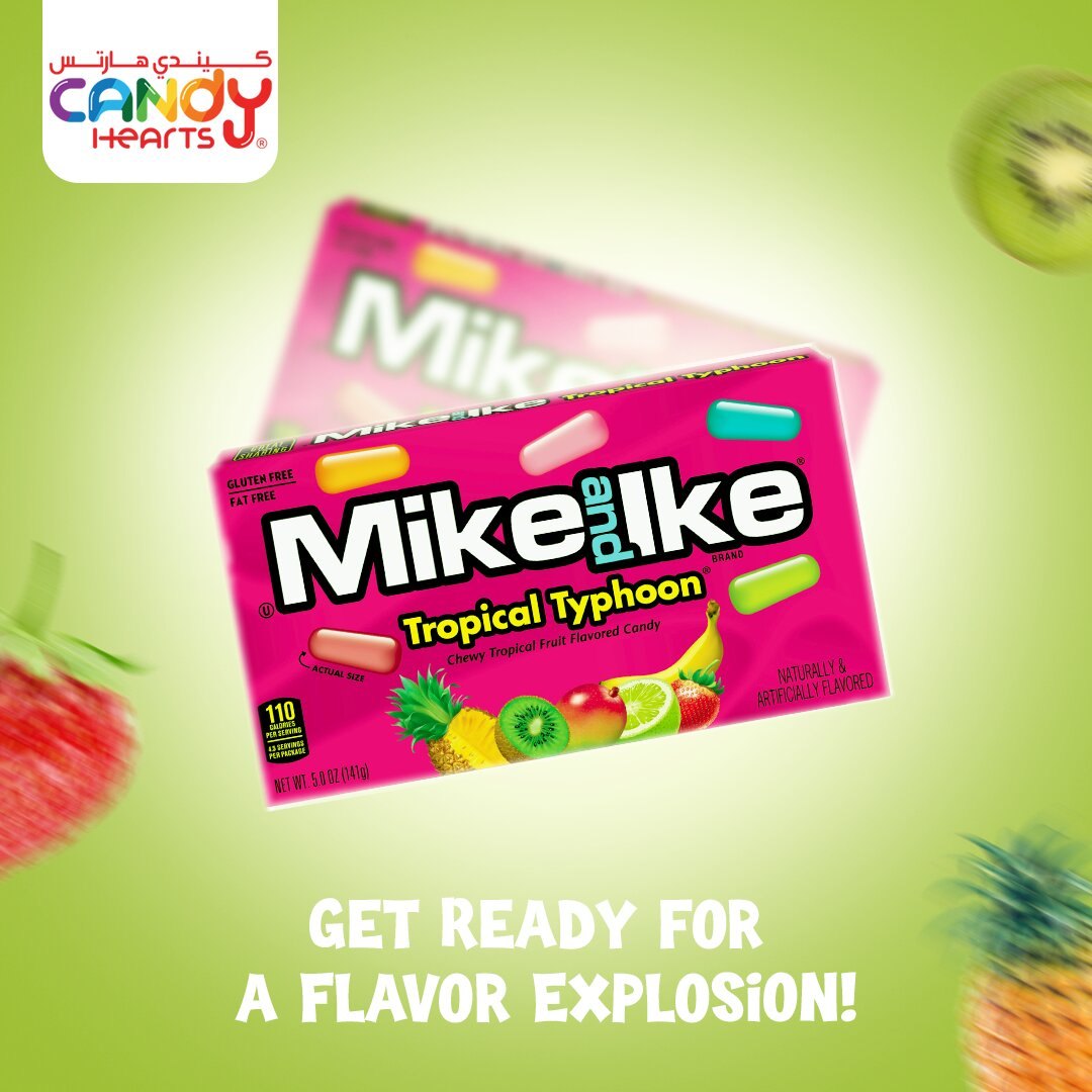 andy Hearts – Mike and Ike Tropical Typhoon chewy tropical fruit flavored candy get ready for a flavor explosion