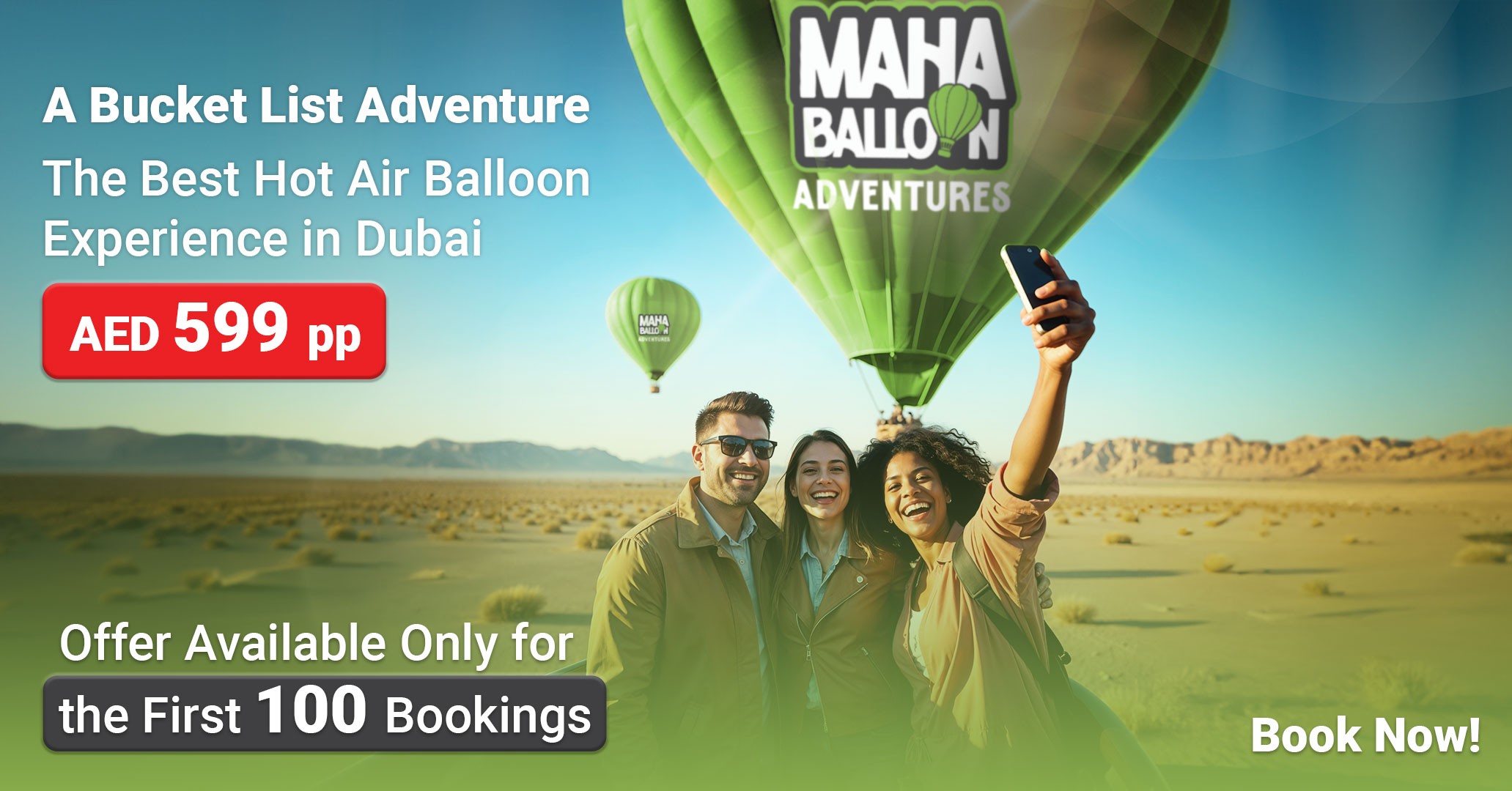 Maha Balloon Adventures Dubai – best hot air balloon bucket list experience