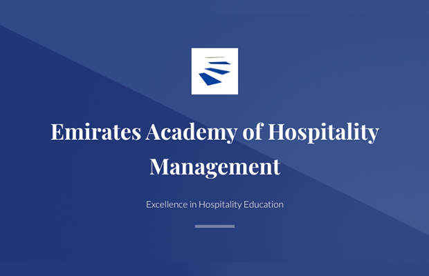 Emirates Academy of Hospitality Management educational website and branding project by Prism Digital UAE