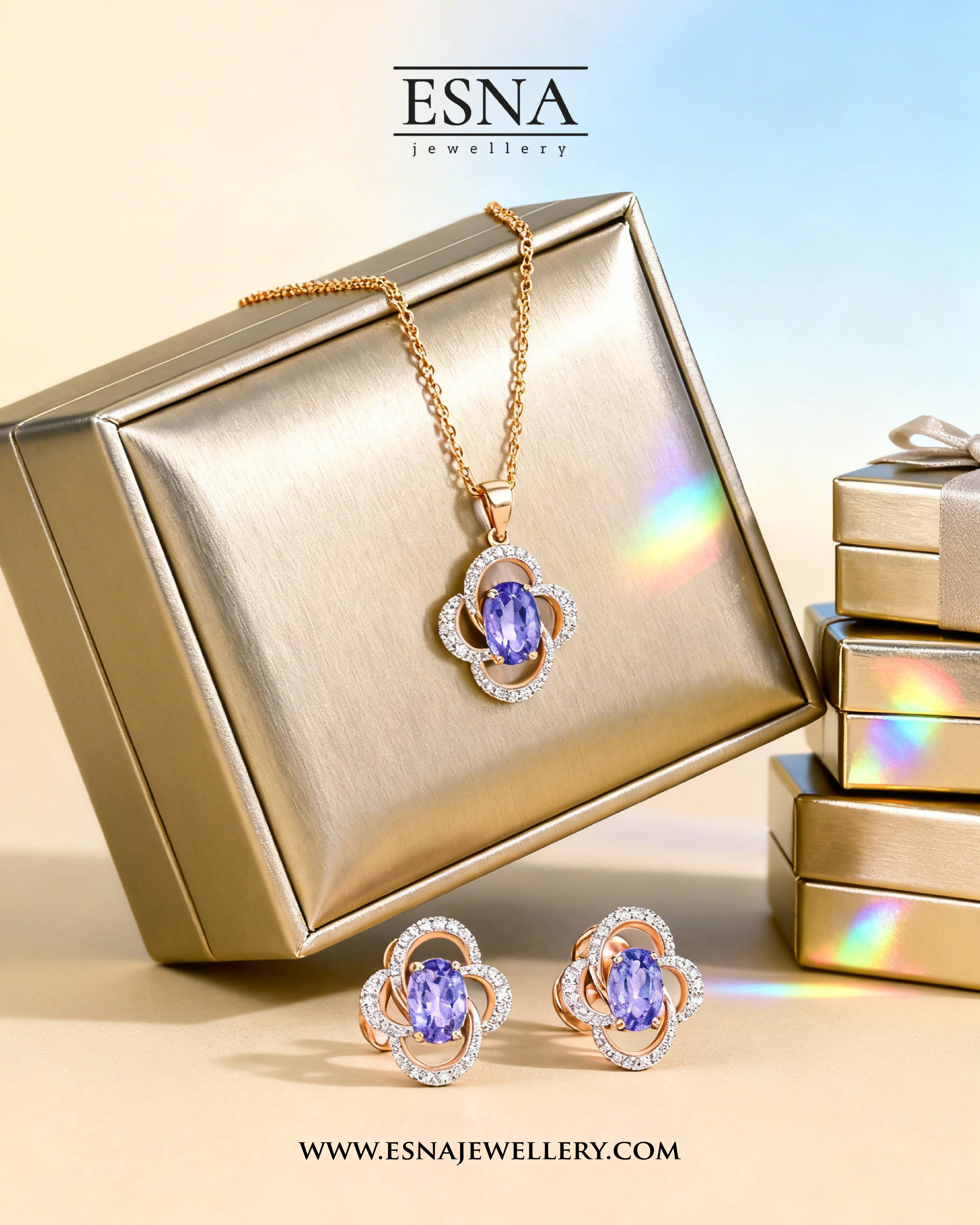  Luxury pendant set Ramadan gift box by ESNA Jewellery